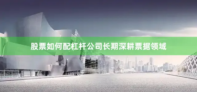 股票如何配杠杆公司长期深耕票据领域
