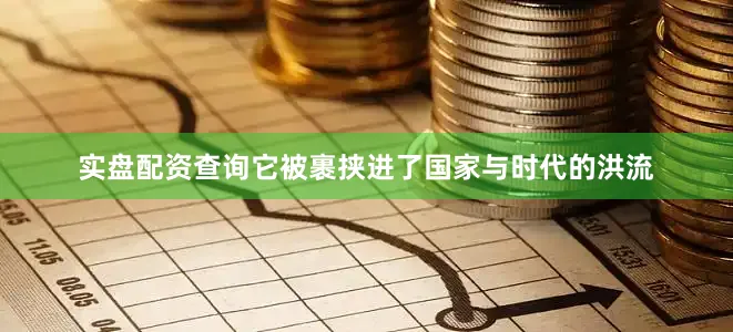 实盘配资查询它被裹挟进了国家与时代的洪流